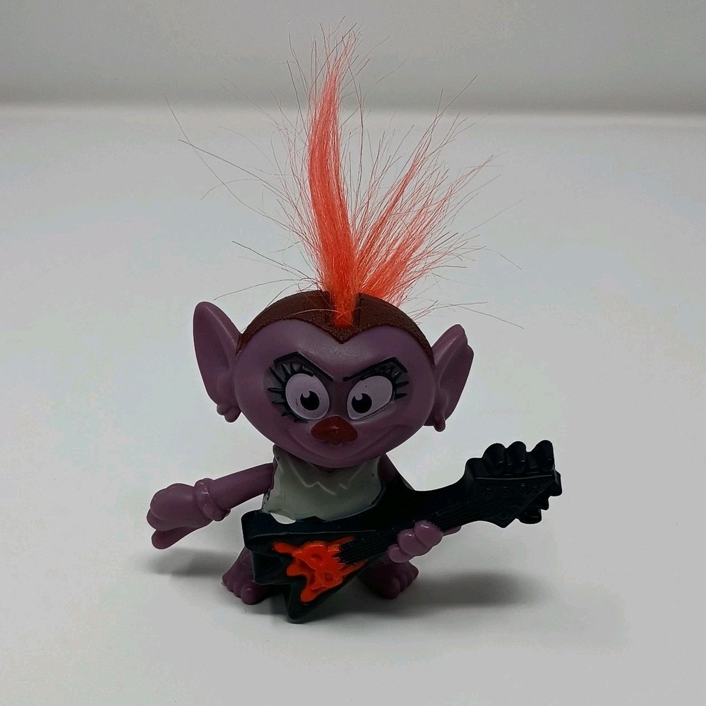 Trolls World Tour 2020 Barb with Guitar Purple Mini  Action Figure